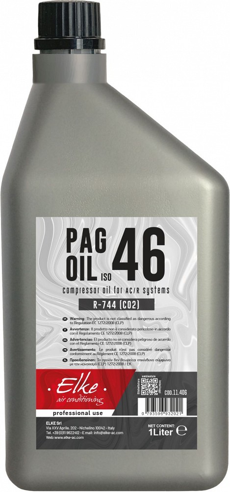 Kliimasüsteemi kompressori õlipag 46 R-744 (CO2) 1 l