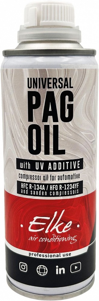 Kliimasüsteemi kompressori ÕLI PAG R-134A/R-1234YF 250 ml + UV-VÄRVAINEGA