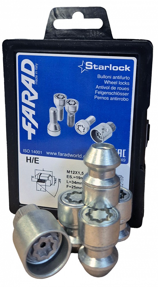 Lukustusm, M12×1.50/34/19 (P34/25, CH19), H/E starlock