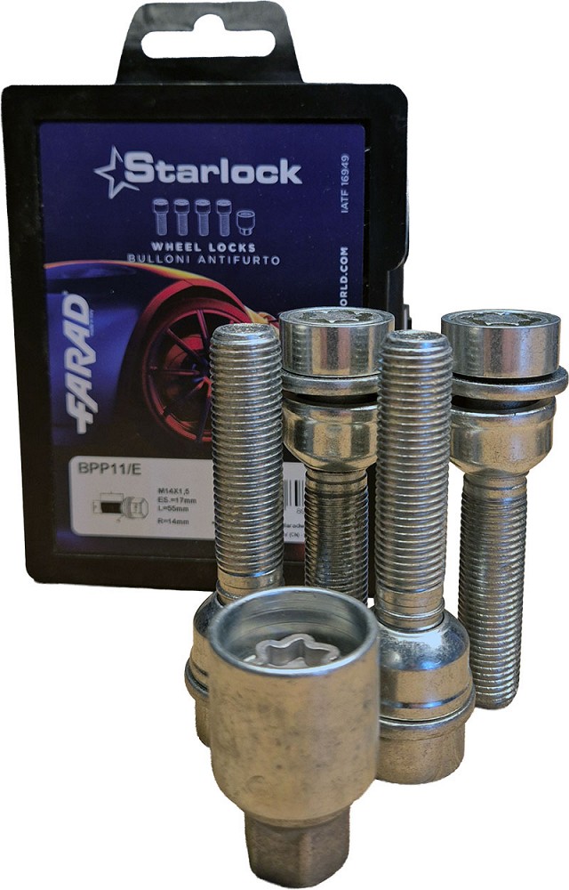 Lukustusp, PK14×1.50/55/17 (pall-puks, R14, P55, CH17) BPP11/E, starlock