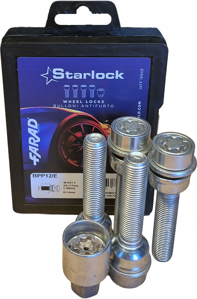 Lukustusp, PK14×1.50/60/17 (pall-puks, R14, CH17) BPP12/E, starlock