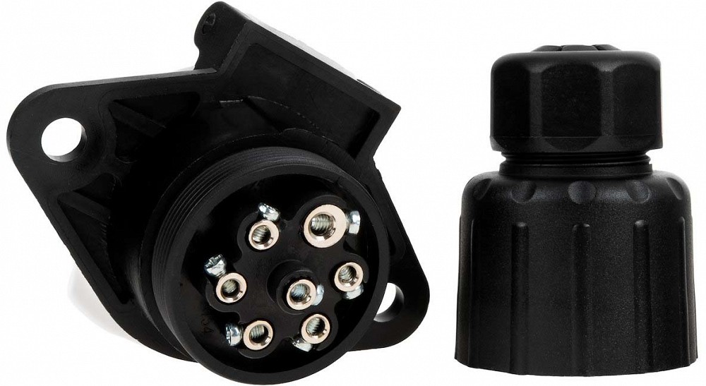 Haagise pistikupesa plast 7-PIN 24 V, S-TYPE