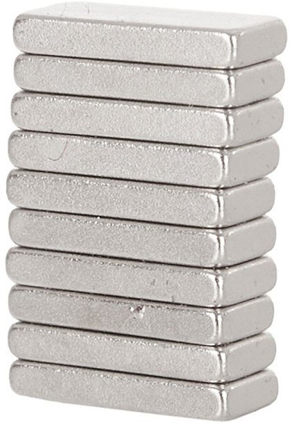 Magnetid kandilised 10×4×1.5 mm 10 tk/KOMPL, (materjal neodymium)