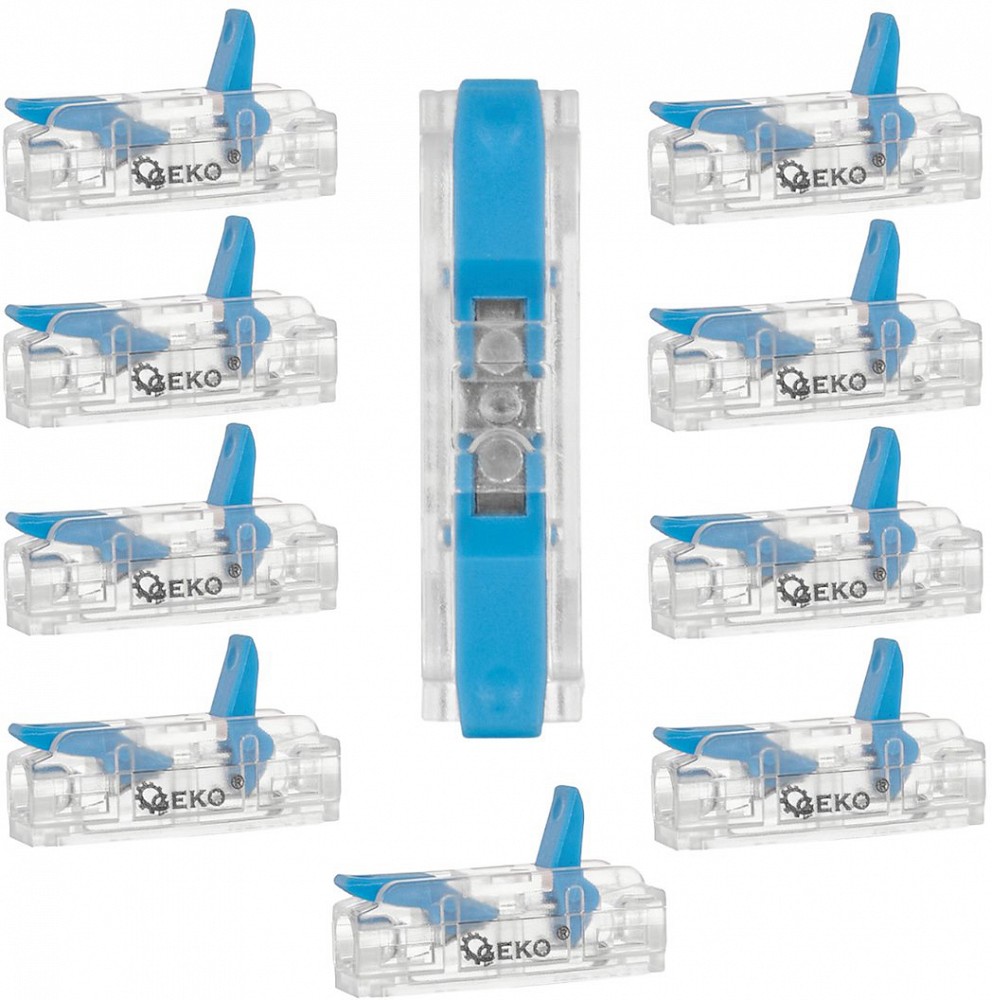 Wago tüüpi avatav kiirklemm 2×0.2-4 mm 10 tk/KOMPL