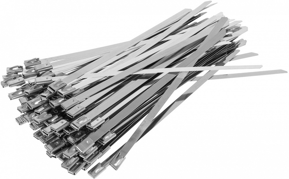 Juhtmevits, roostevabad kaablisidemed kuulsulguriga 4.6×200 mm, 100 tk