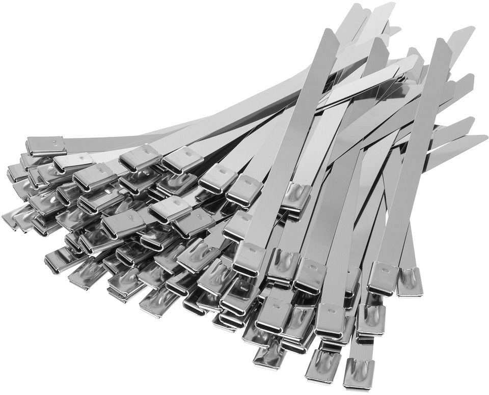 Juhtmevits, roostevabad kaablisidemed kuulsulguriga 7.9×250 mm, 100 tk