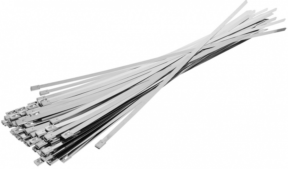 Juhtmevits, roostevabad kaablisidemed kuulsulguriga 7.9×350 mm, 100 tk