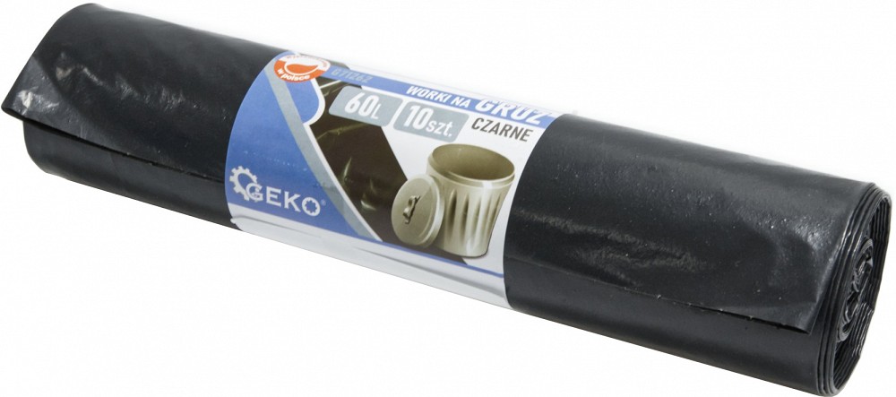 Prügikotid (prügikott) 60L/10 tk 600×800 mm, 70MIC must
