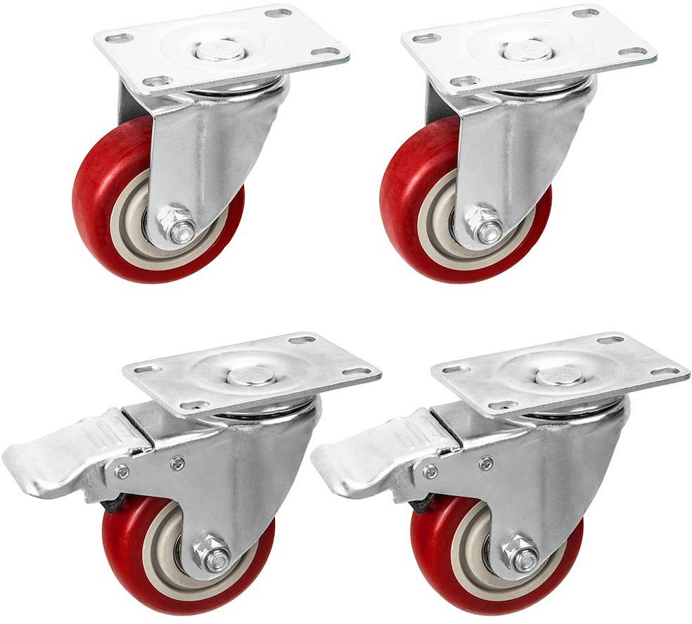 Varurataste komplekt 4 tk, 75 mm, MA×100 kg