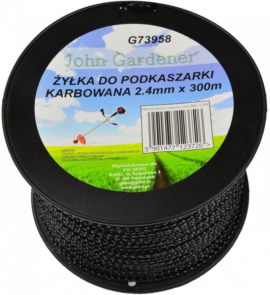 Trimmeri jõhv ruut 2.4 mm×300M nylon