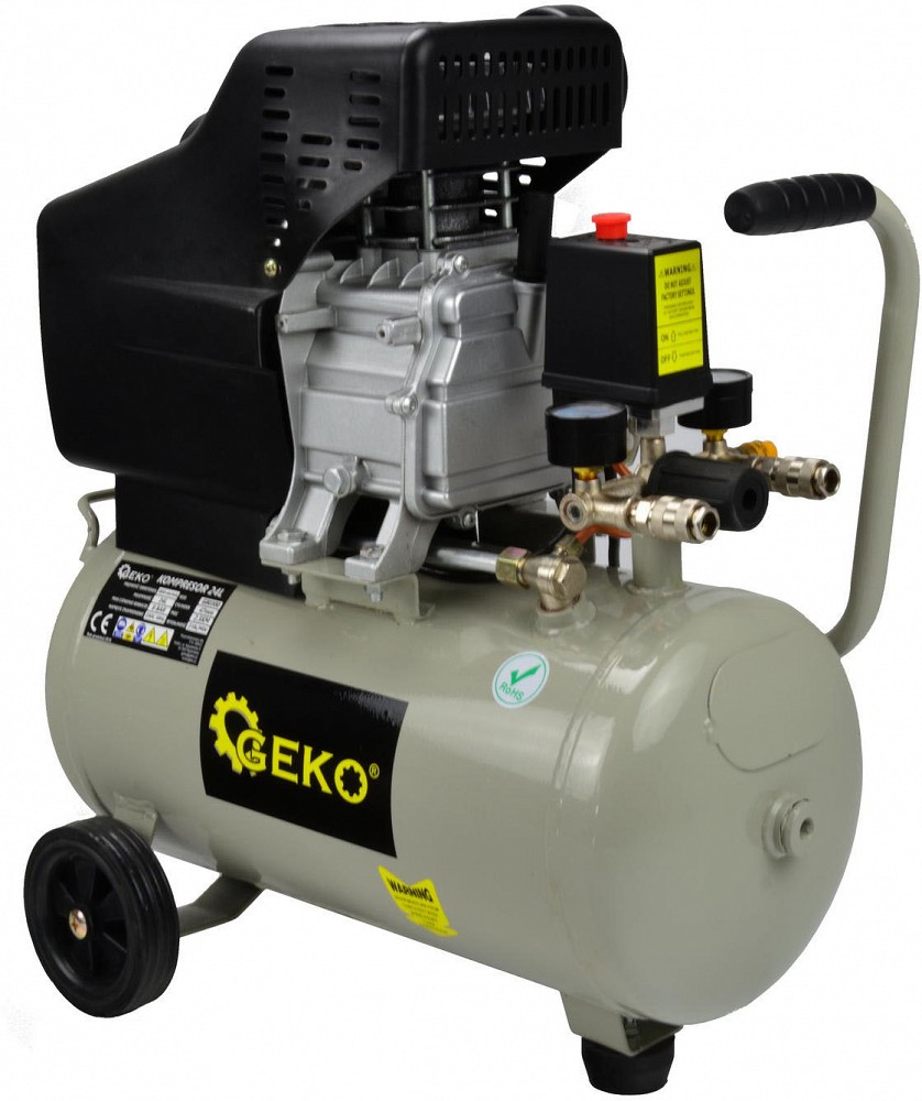 Kolbkompressor 24 l paak, 8 bar, 1.9 kw 230 V