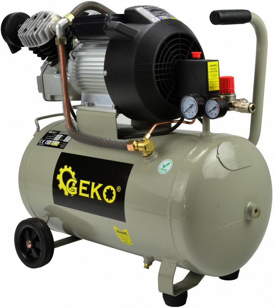 Kolbkompressor 50 l paak, 8 bar, 2.2 kw 230 V