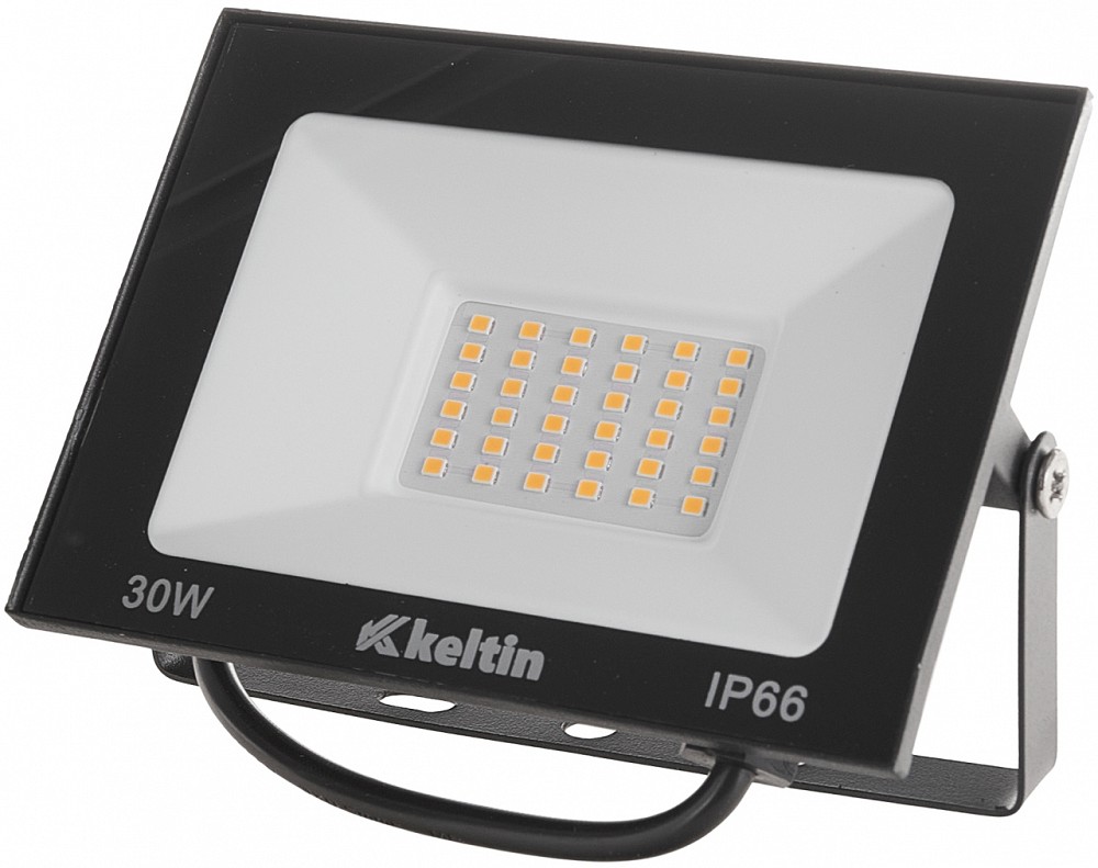 230 V SMD LED prozektor 30 W 4500K 140×100 mm neutraalne valgus, must IP66