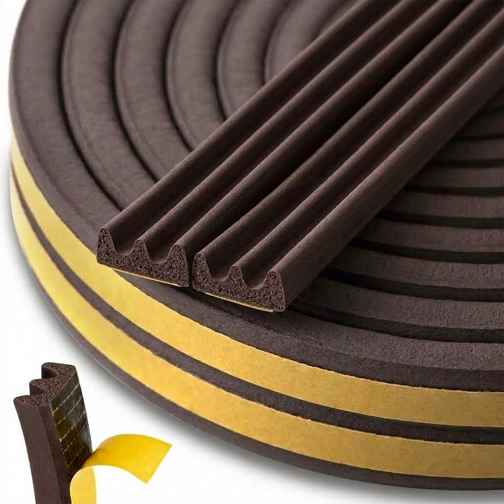 Akna- JA uksetihend EPDM E-profiil 9×4 mm pruun 150M