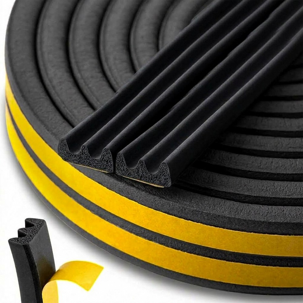 Akna- JA uksetihend EPDM E-profiil 9×4 mm must 150M