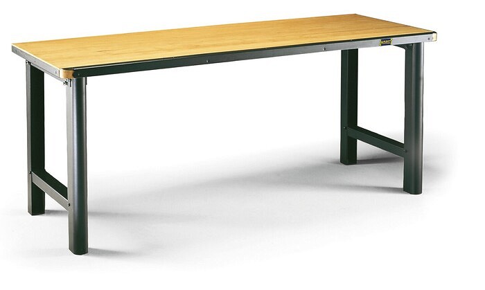 Töölaud puitplaadiga, metallservaga 2000×760XH845 mm HAZET (made IN germany)