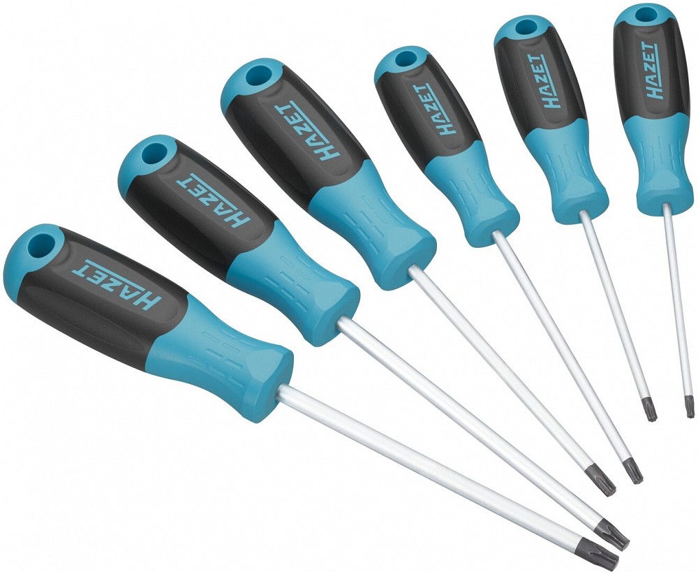 6-osaline TORX kruvikeerajate komplekt T10-T30, 3K käepide
