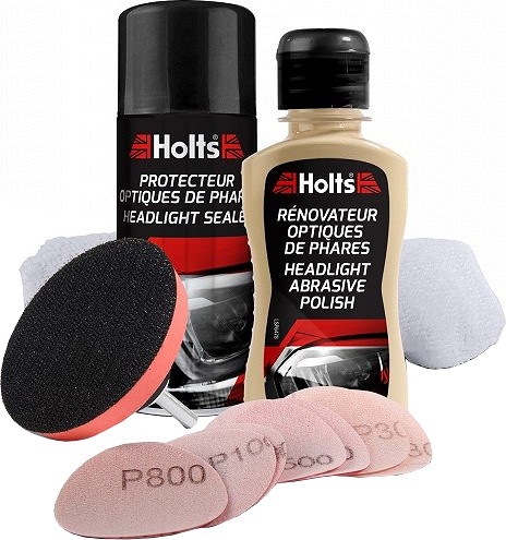 HOLTS headlight restorer KIT tuleklaaside poleerimiskomplekt
