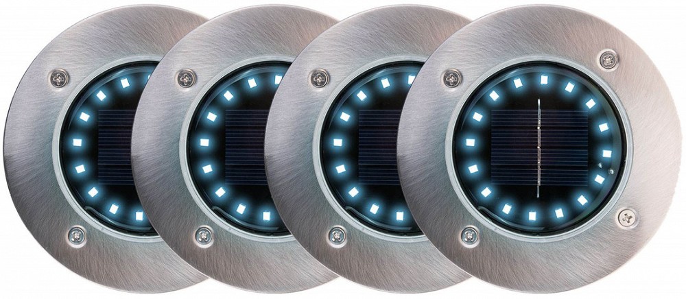 Solar aiavalgusti 4 tk LED külm valgus 115×130×10 mm IP65