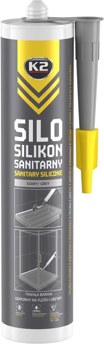 K2 silo sanitary silicone grey sanitaarsilikoon hall 300 ml/PADRUN
