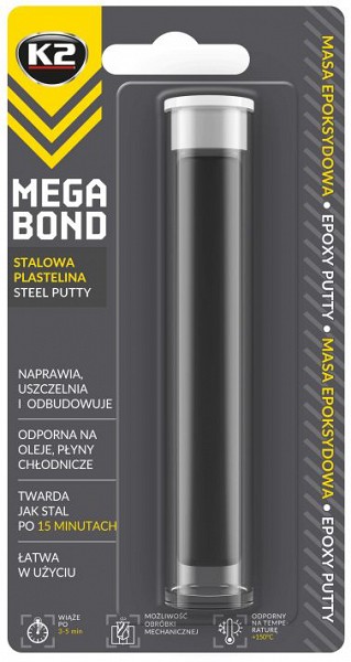 K2 mega bond steel putty epoksiidmetall 20 g