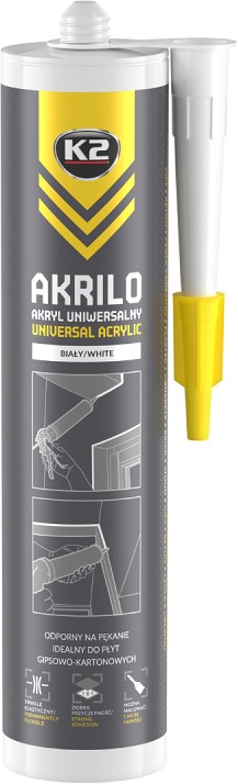 K2 akrilo white universaalne akrüülhermeetik valge 300 ml/PADRUN