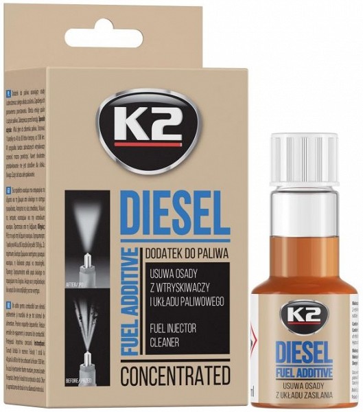 K2 diesel diislikütuse LISAND/PUHASTUSAINE 50 ml
