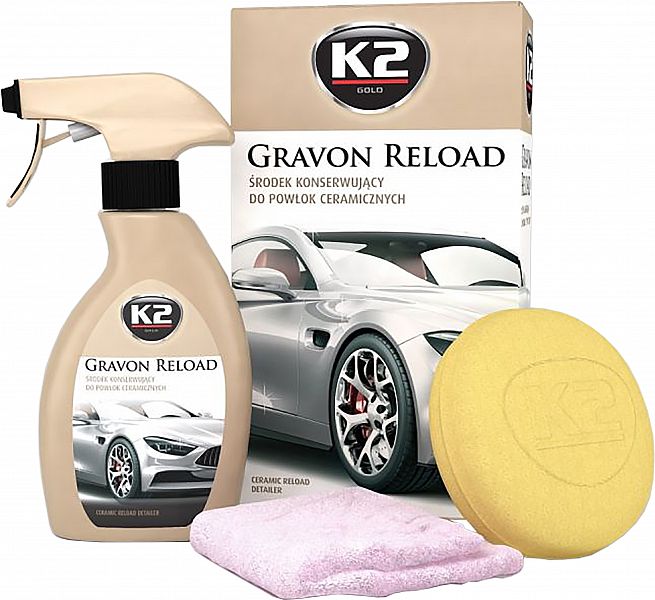 K2 gravon reload keraamiline hooldus- JA kaitsevaha 250 ml/PIHUSTI komplekt