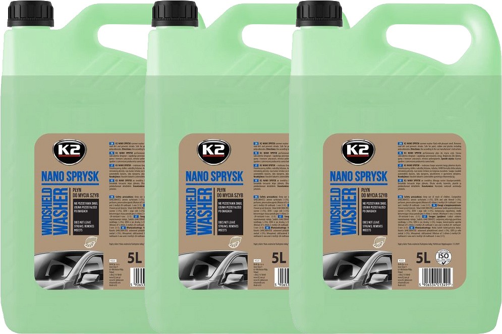 3×5L K2 nano sprysk suvine klaasipesu