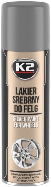 K2 silver laquer velje hõbedane värv 500 ml/AE veljehõbe