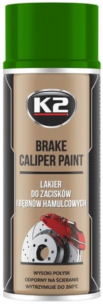 K2 brake caliper paint +260°C kuumakindel värv roheline 400 ml/AE