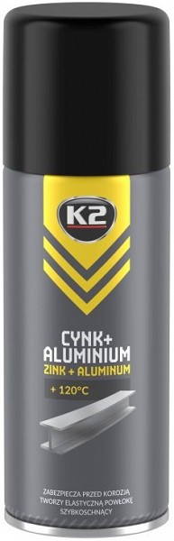 K2 CYNK+ALUMINIUM +120°C tsink-alumiinumvärv 400 ml/AE