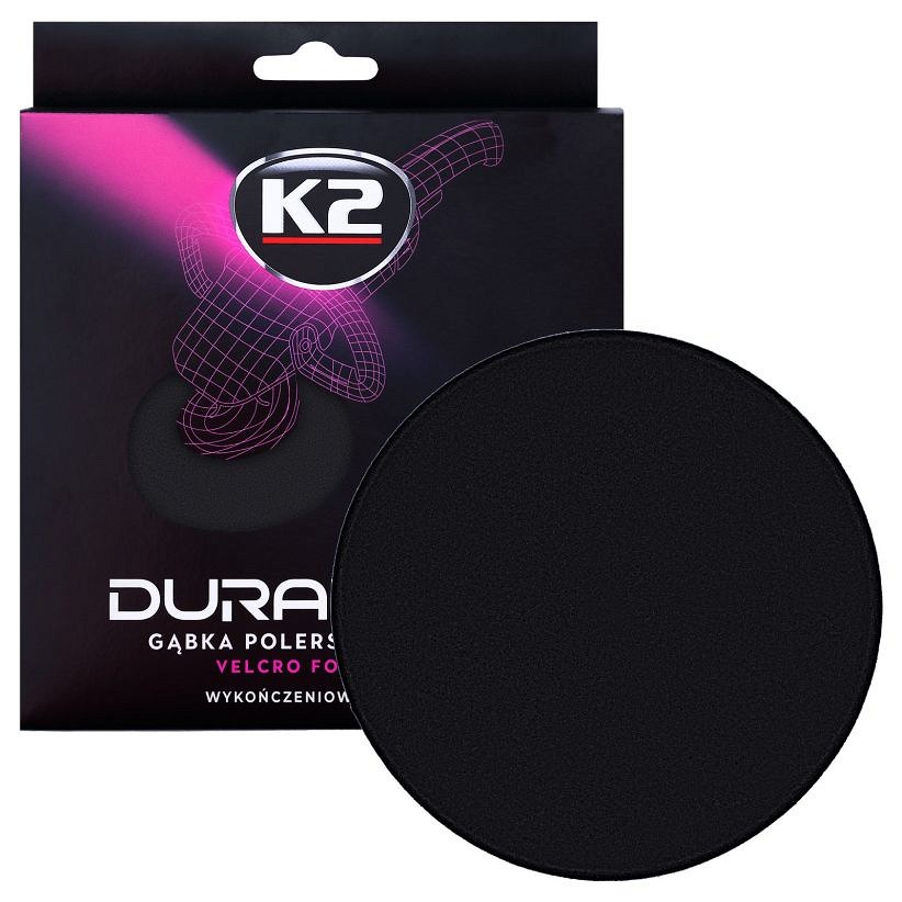 K2 duraflex PRO black finishing takjakinnitusega poleerimispadi 150×25 mm