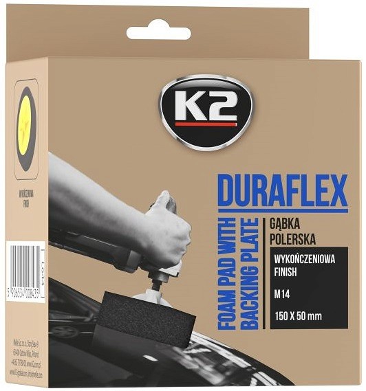 K2 duraflex black finishing poleerimispadi 150×50 mm M14