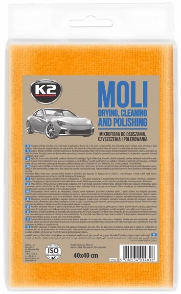 K2 moli mikrofiiber lapp kuivatamiseks 40×40 cm