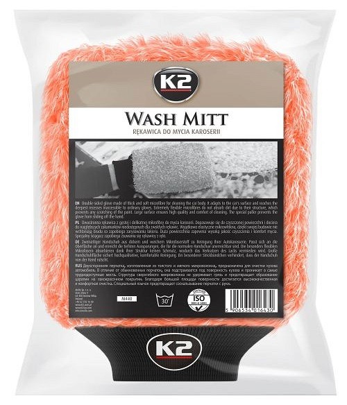 K2 wash mitt mikrofiiber pesukinnas