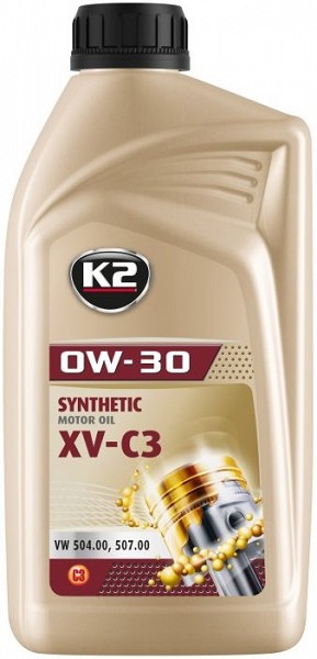K2 0W30 synthetic XV C3, LL-04, MB 229.52, C30, VW 504 00 507 00 1 l