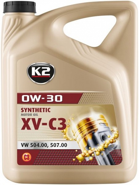 K2 0W30 synthetic XV C3, LL-04, MB 229.52, C30, VW 504 00 507 00 5 l