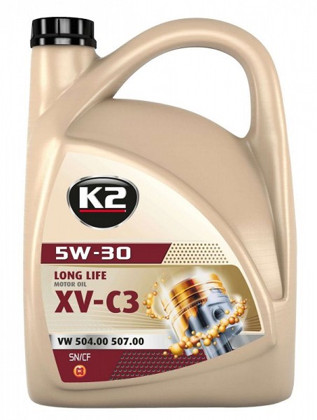K2 5W30 long life XV C3, LL-04, MB 229.51, C30, VW 504 00 507 00 5 l