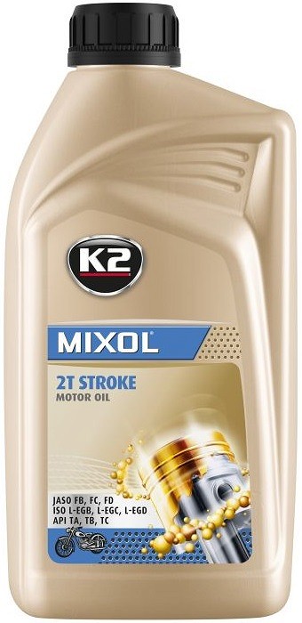 K2 mixol 2T mootoriõli punane 1 l