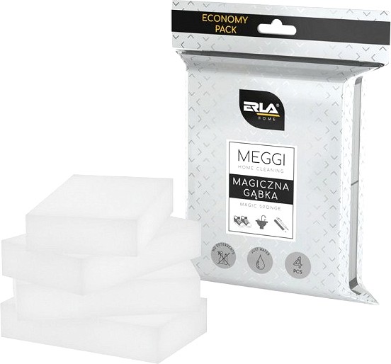 ERLA meggi magic sponge universaalne puhastuskäsn 10×6×2 cm 4 tk