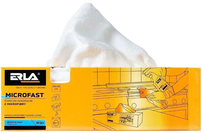 ERLA home microfast mikrofiiber puhastuslapid karbis 30×30 cm 30 tk