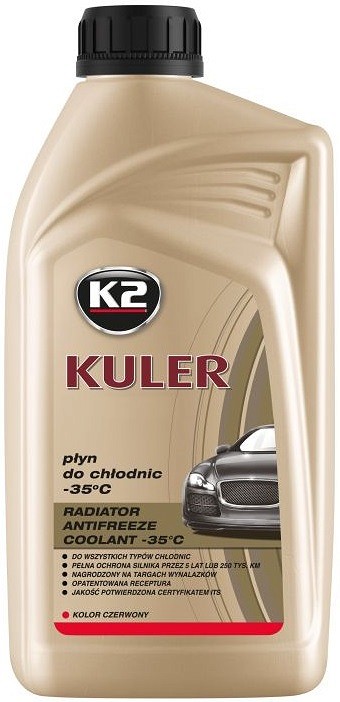 K2 kuler punane LL G12/G12+ -35°C jahutusvedelik valmis 1 l