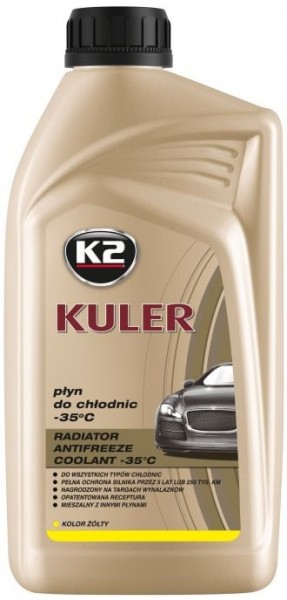 K2 kuler kollane LL -35°C jahutusvedelik valmis 1 l