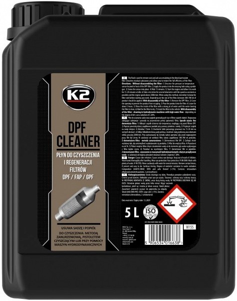 K2 DPF cleaner diisli tahmafiltri puhastusaine 5 l