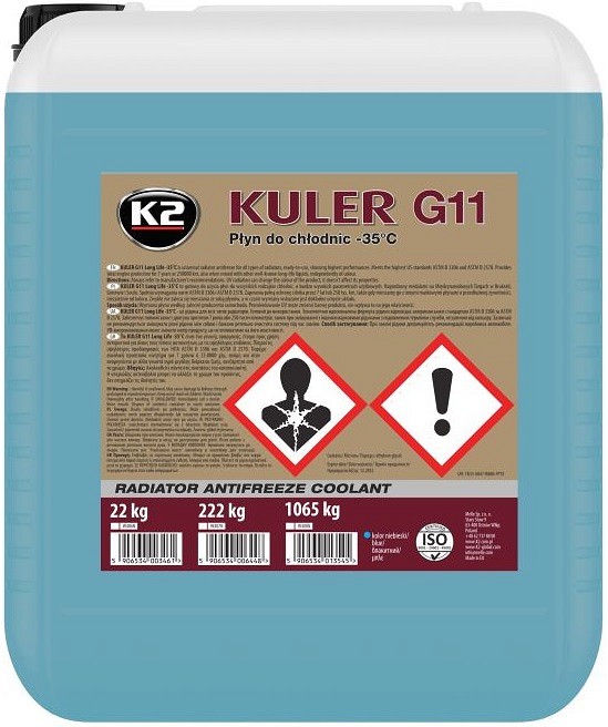 K2 kuler sinine G11 -35°C jahutusvedelik valmis 20 l