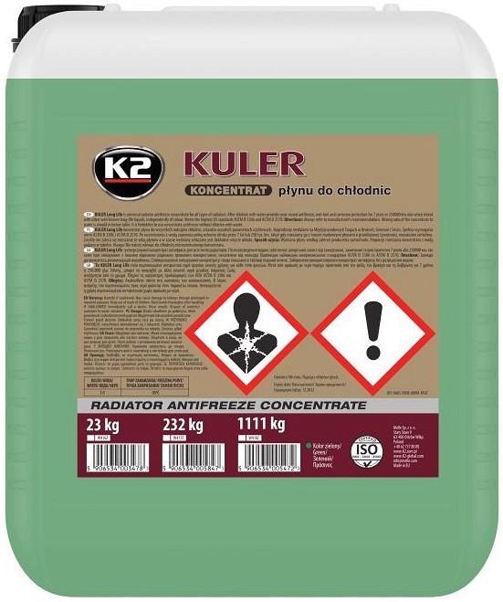 K2 kuler roheline jahutusvedelik konts 20 l