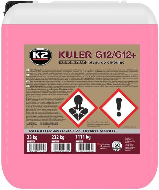 K2 kuler punane LL G12/G12+ jahutusvedelik konts 20 l