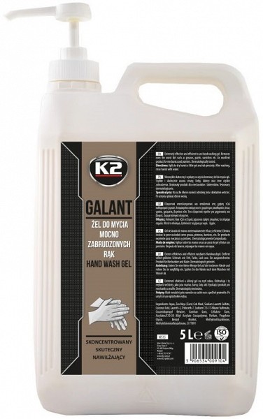 K2 galant abrasiiviga kätepesuseep dosaatorpumbaga 5 l