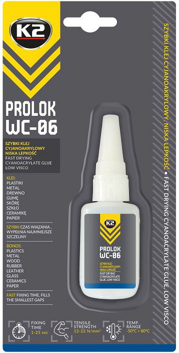 K2 prolok WC-06 kiirliim 10 g